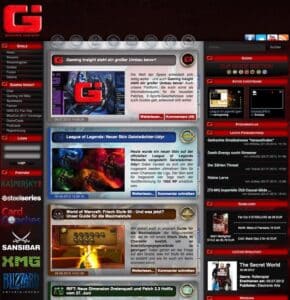 Gaming-Insight.de - Screenshot der Streaming Seite für Online Spiele