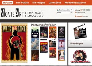 Movieart.ch steht für Kinokunst in Form von Plakaten und Postern