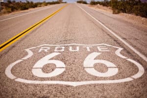 Bild der Route 66 als Synonym für USA Reisen
